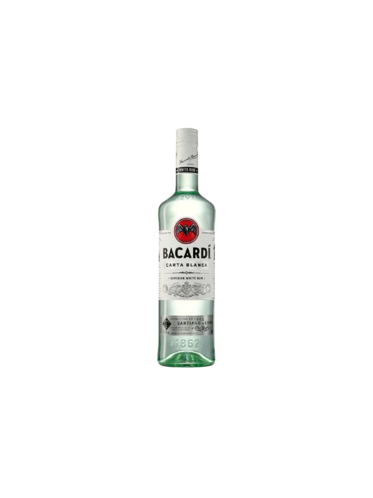 Bacardi Carta Blanca White Rum 1L – Alcohol Delivery Marbella