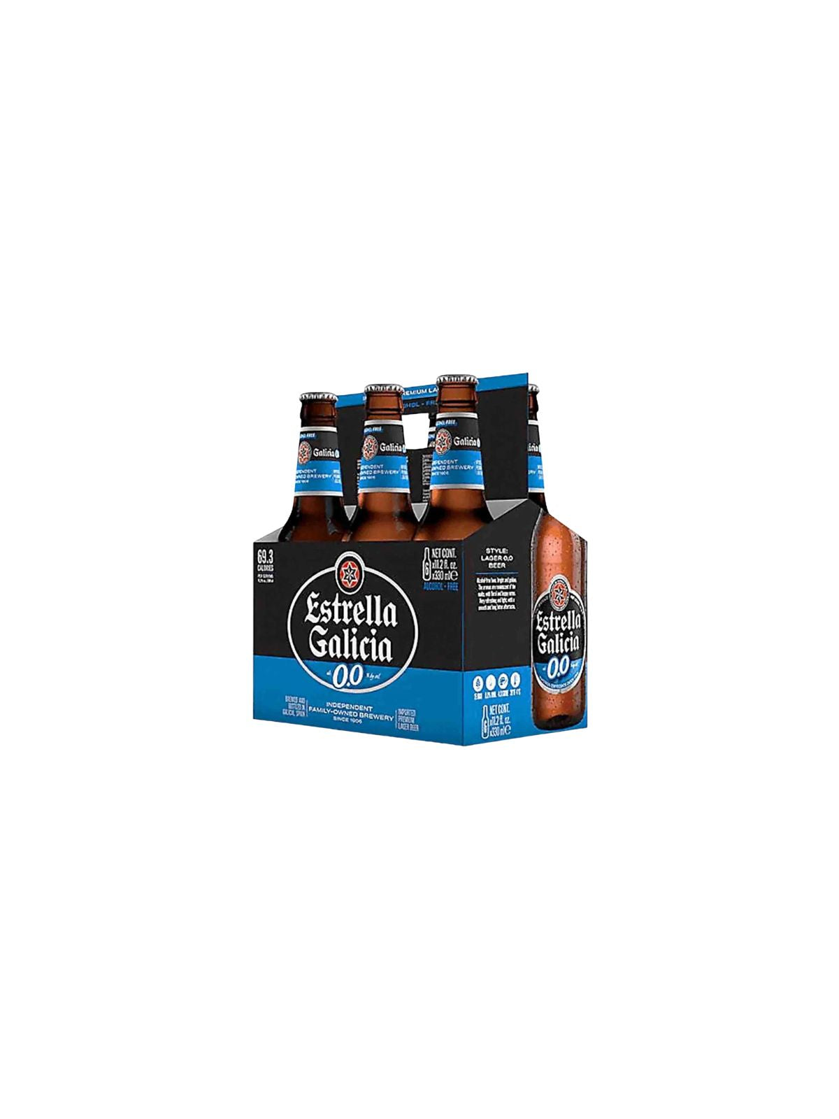 Estrella Galicia 0.0 Beer 250ml 6 Pack – Alcohol Delivery Marbella