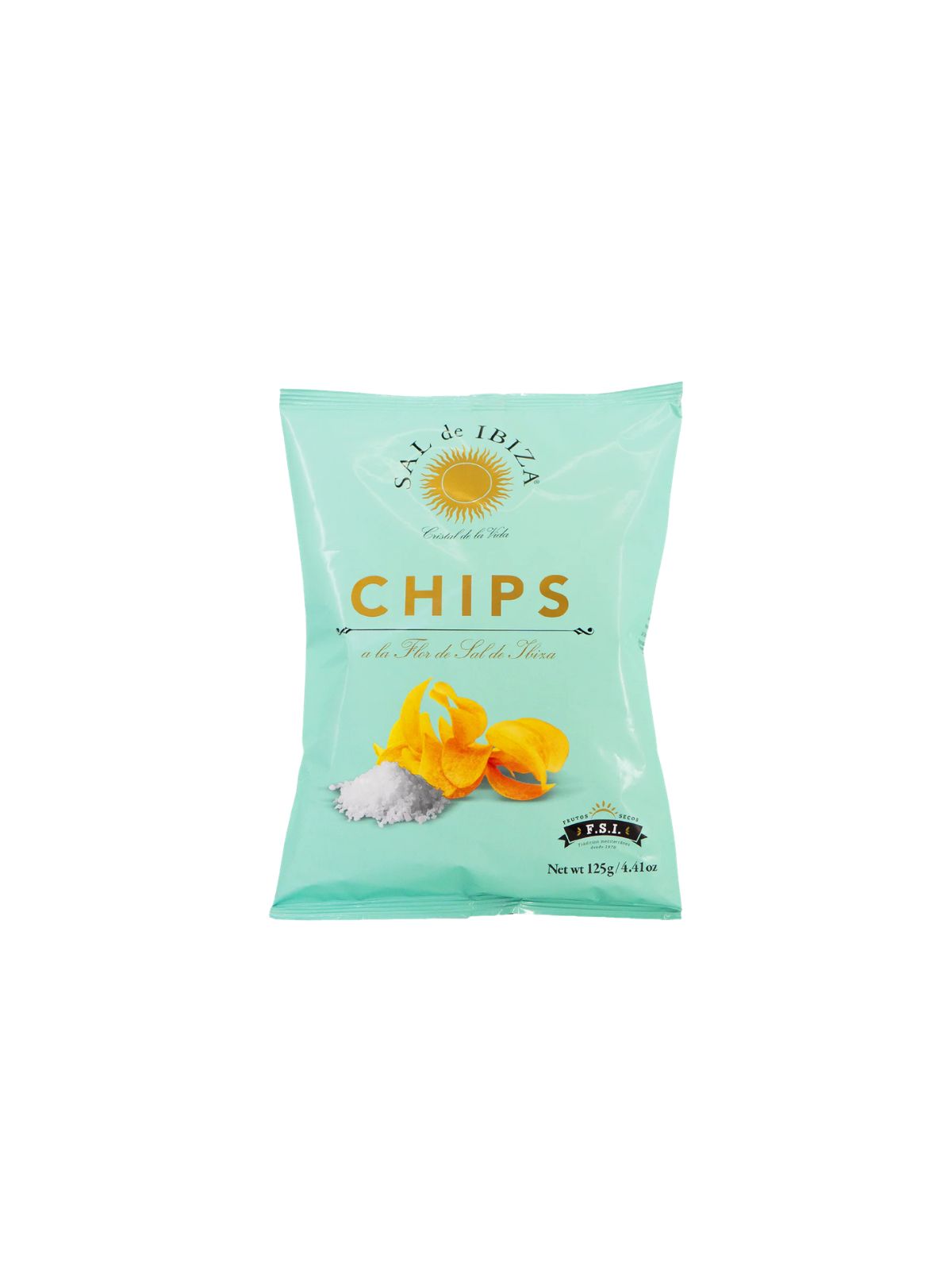 SAL de IBIZA Chips A la Flor de Sal 125g – Alcohol Delivery Marbella